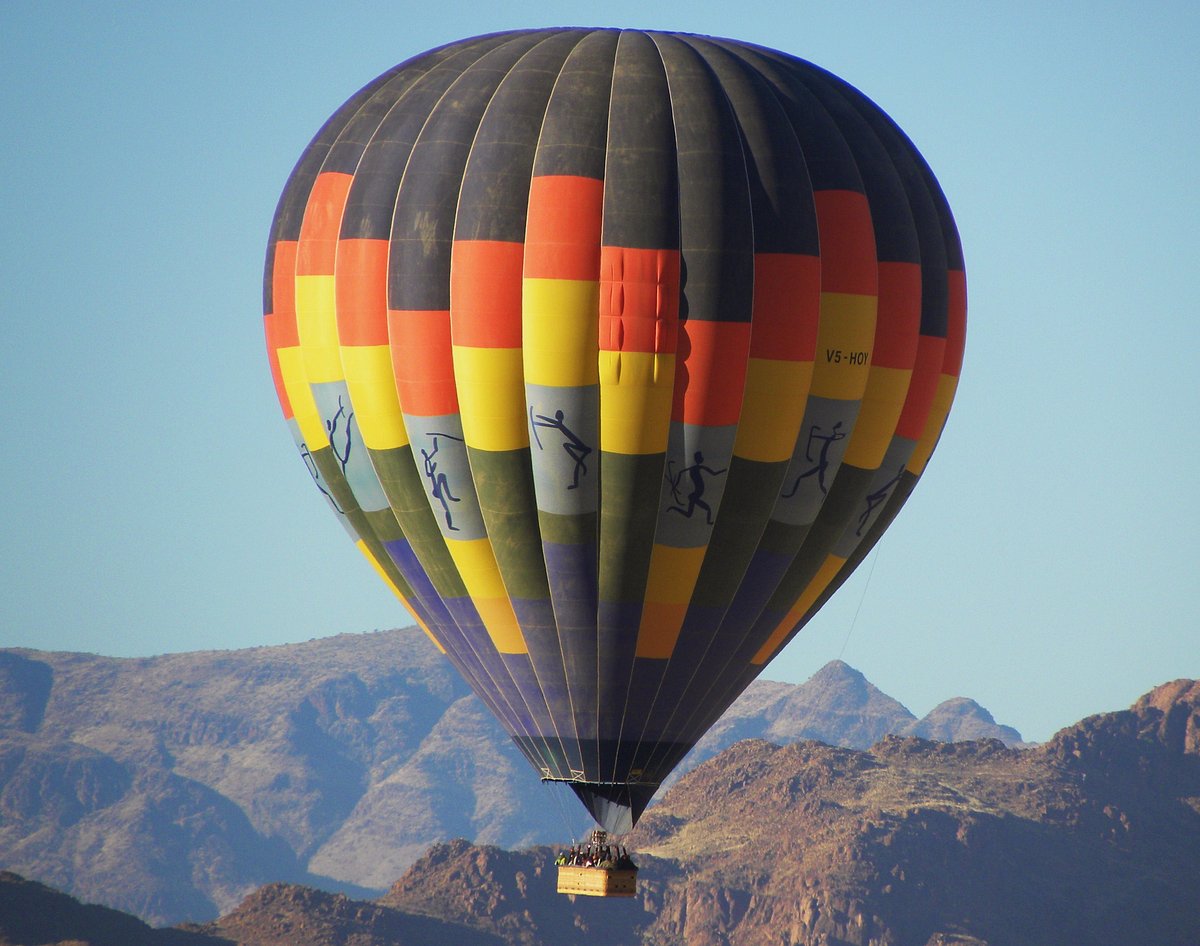 Hot air balloon flight over Namibia's desert  SPECTACULAR travel  experience (4K) 