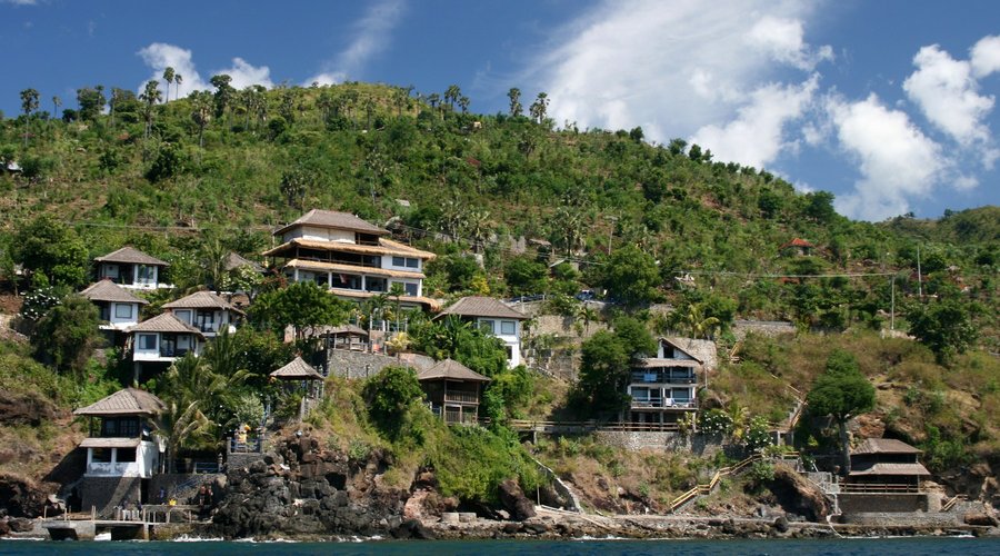 Selang Resort from the sea