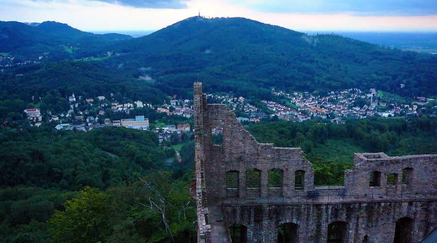 Baden-baden, Evening view from Altes Schloss