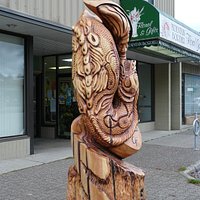 Birth of Ogopogo Woodcarving Hope, B.C.