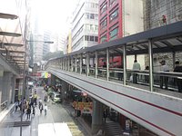 HONG KONG - MARCH 16, 2017: An Escalator In The Ocean Terminal