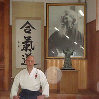 En el dojo de Kumano Juku en Shingu