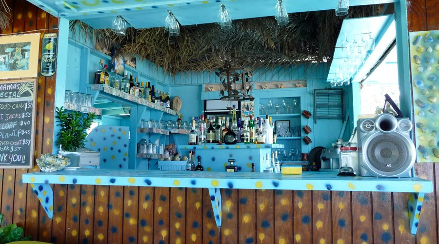 The bar area
