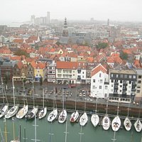 Blick auf den Yachthafen vom Krähennest