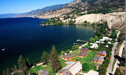 Overlooking Sandy Beach Lodge.