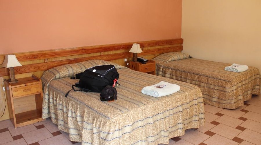 The rooms are basic but clean.