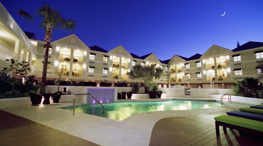Pool Area at Night