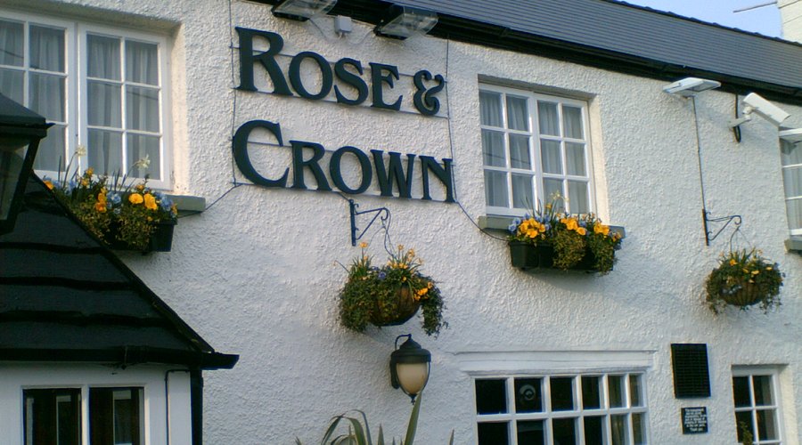 front of the pub