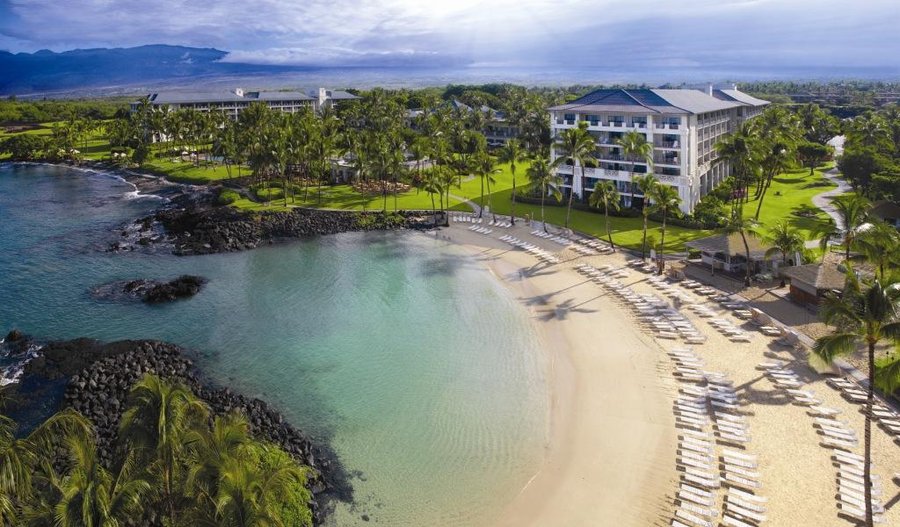 Fairmont Orchid luxury beach resort and spa, located on Hawaii Island's Kohala Coast.