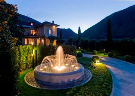 the hotel entrance