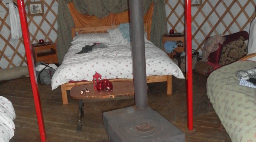 Inside the Yurt