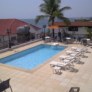 Main view over swimming pool