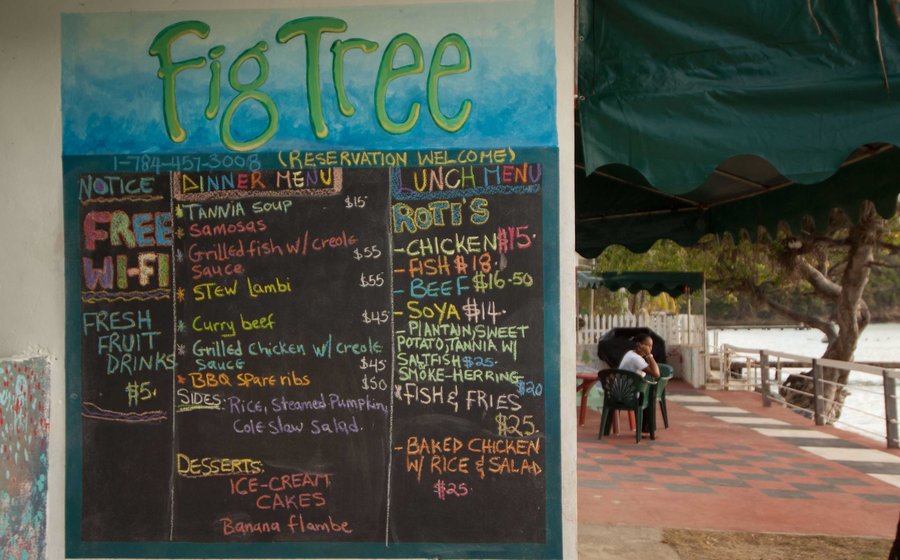 Prices are in EC$