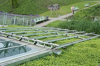 The ecological side of the gardens is incorporated into its design