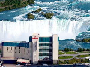 Niagara Falls Marriott Fallsview Hotel & Spa in Niagara Falls, image may contain: Outdoors, Water, Hotel, Nature