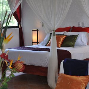 Flamingo Hotel in Cozumel, image may contain: Resort, Hotel, Hut, Villa