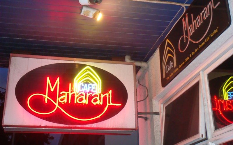 outside Cafe Maharani