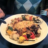 Skewered chicken-Greek style