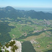 View of the town below (Ruhpolding)