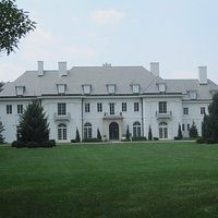 Outside, on the front lawn