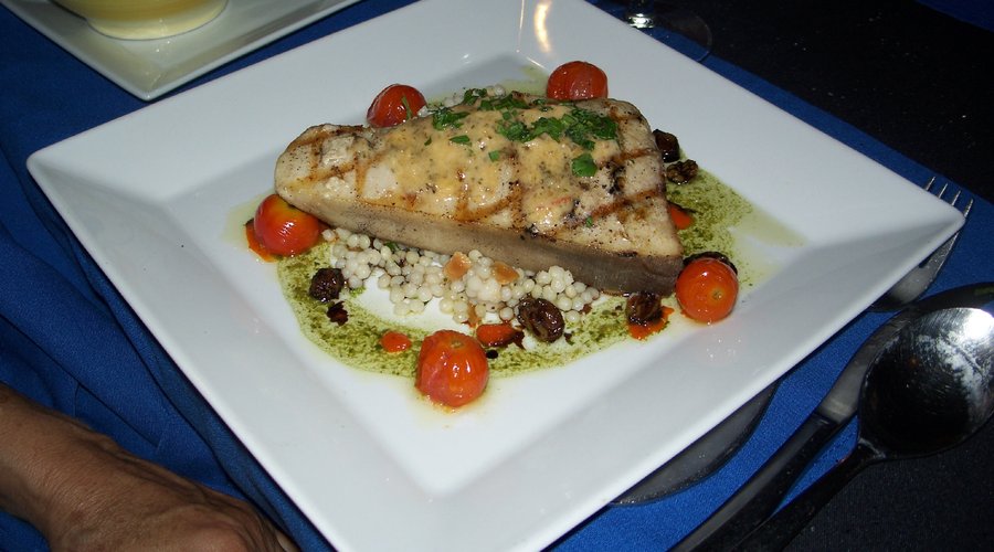 The swordfish was delicious!
