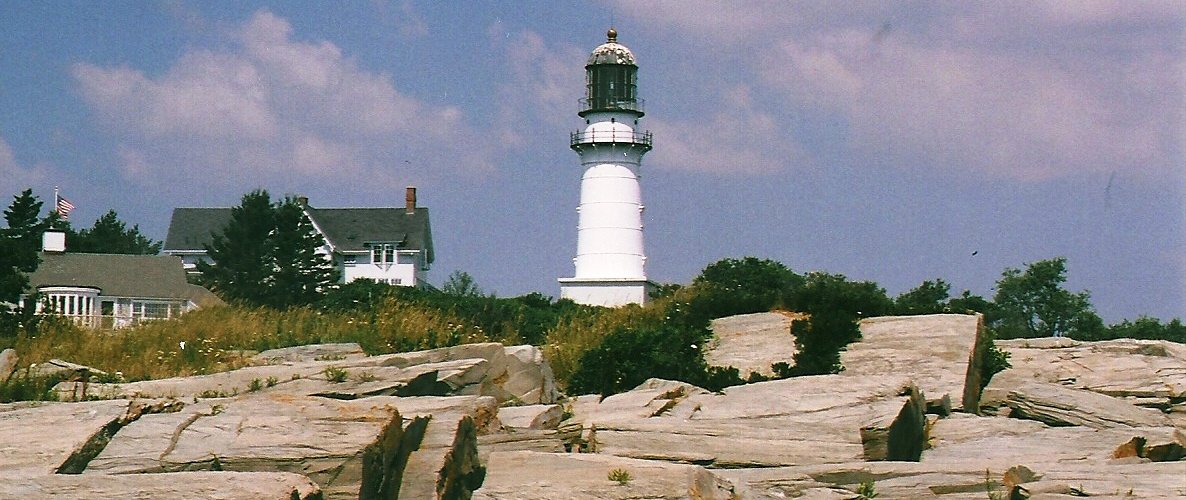 Twin Lights by the Lobster Shack