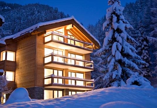 Chalet by night