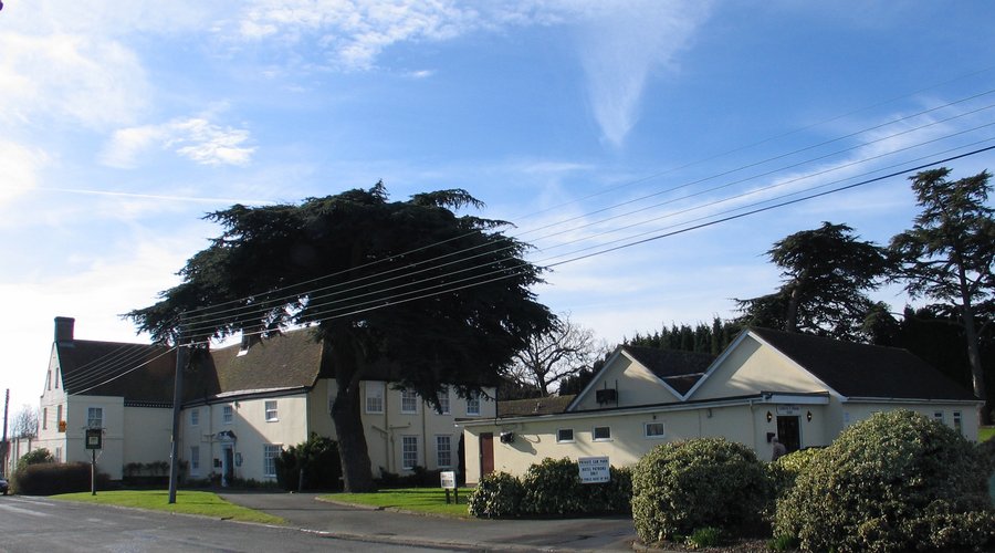 A great view of the hotel from just across the road