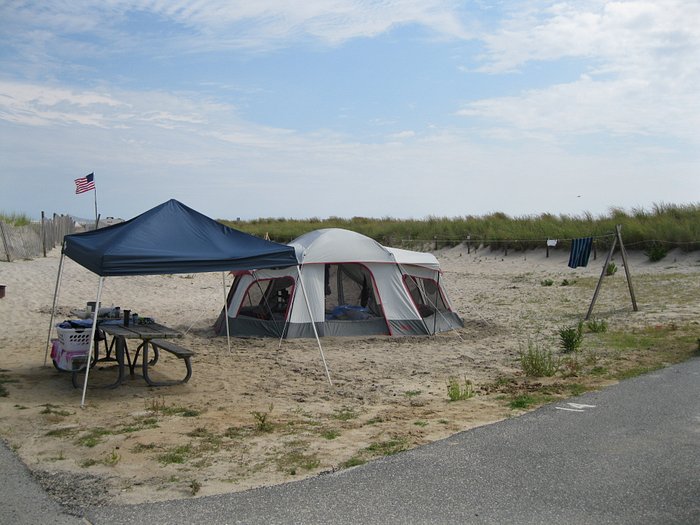 camp site near the beach