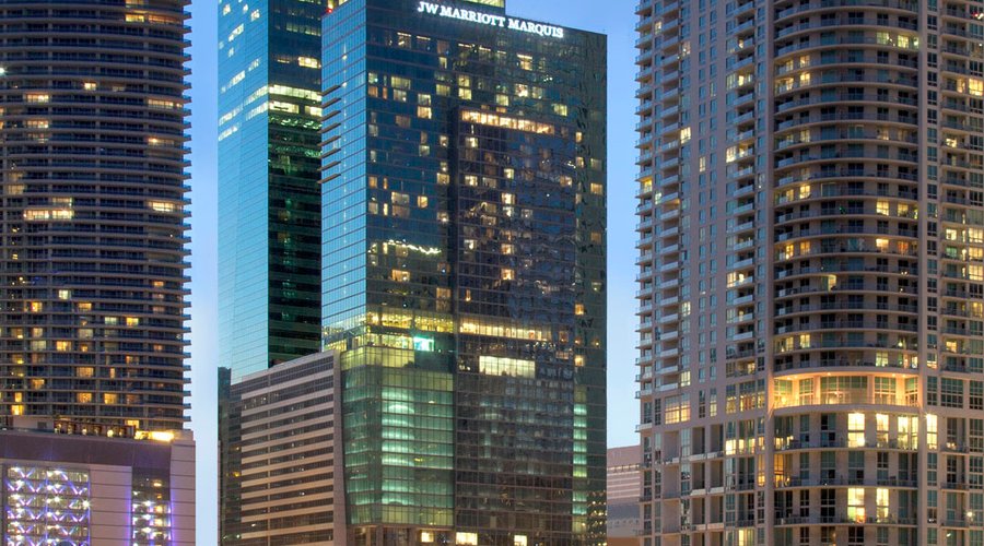 View of the JW Marriott Marquis from Biscayne Bay