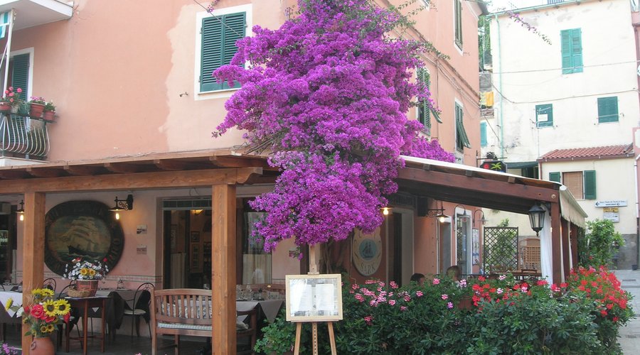 La terrazza esterna del ristorante