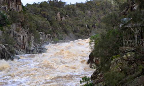 Cataract Gorge,Flood