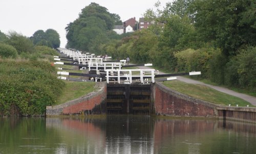 Step locks at Caen Hill, Devizes