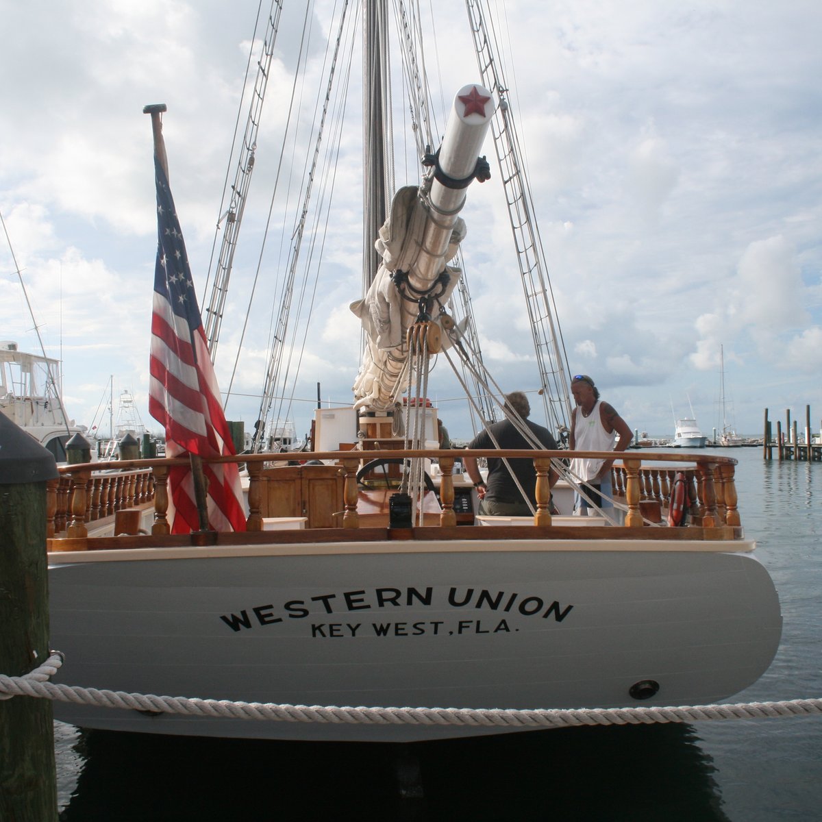 The Schooner Western Union flagship, Key West, Florida, USA Stock Photo -  Alamy