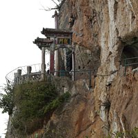 Dragon Gate on a Cliff