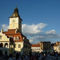 La piazza principale di Brasov
