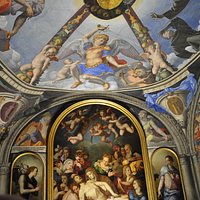 The paintings in one of the chapels