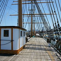 An Deck der "Balclutha"
