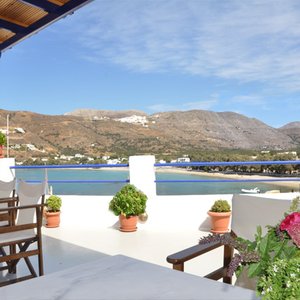 View from the veranda towards the beach