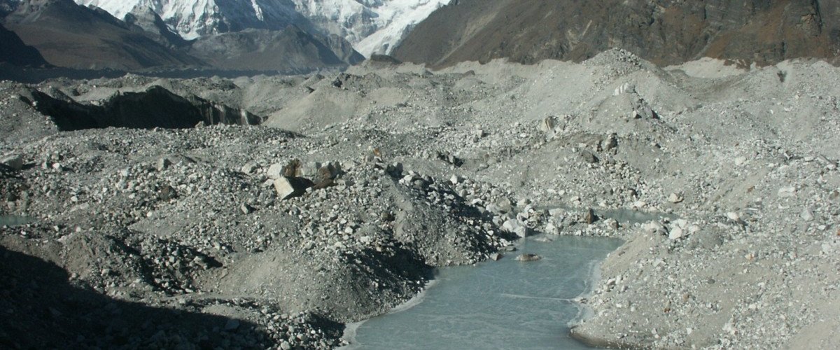On the Ngajumba Glacier near Gokyo