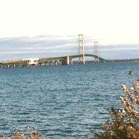 The bridge from the park