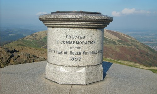 At the top. Malvern Hills
