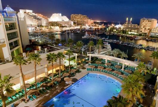 pool at night