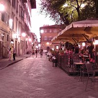 Piazza Santo Spirito am Abend _ 2