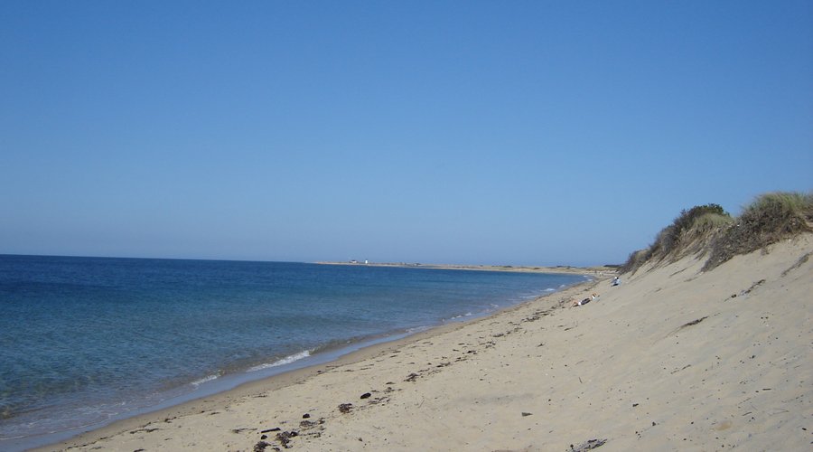 When we first entered the beach area