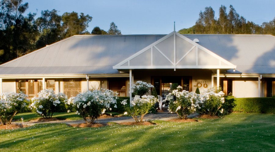House at sunset