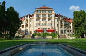 Ensana Hotel Thermia Palace in Piestany, image may contain: Resort, Hotel, Villa, City