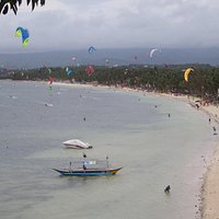 View of Bulabog Beach from Palm Breeze Villa