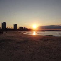 Sunset on Coolangatta beach