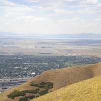 SLC Airport and The Great Salt Lake from Ensign Peak
